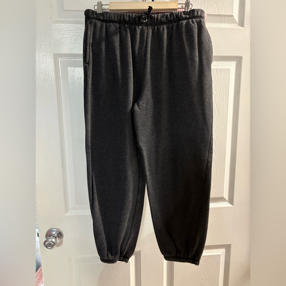 Flirtitude Active Deep Grey Jogger Sweatpants Women's Medium Lined